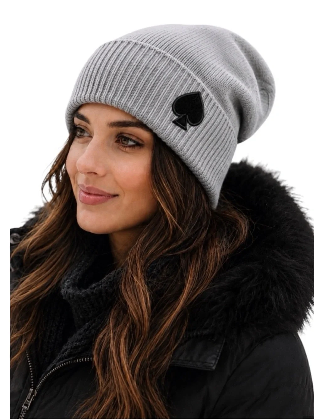 Kate Spade Flocked Spade Gloves and Hat